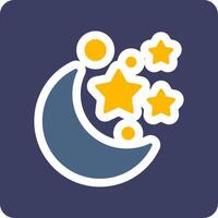 Moon And Stars Vecto Icon vector