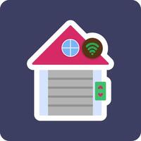 Smart Garage Vector Icon