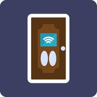 Smart Door Vecto Icon vector