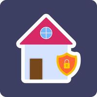 hogar seguridad vecto icono vector