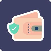 Wallet Secure Vecto Icon vector