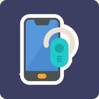 Earpiece Vecto Icon vector