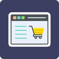 Shopping Website Vecto Icon vector