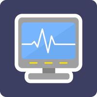 Ecg Reading Vector Icon