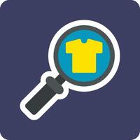 Cloth Search Vecto Icon vector