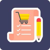 Shopping List Vecto Icon vector