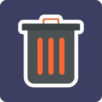 Dustbin Vecto Icon vector