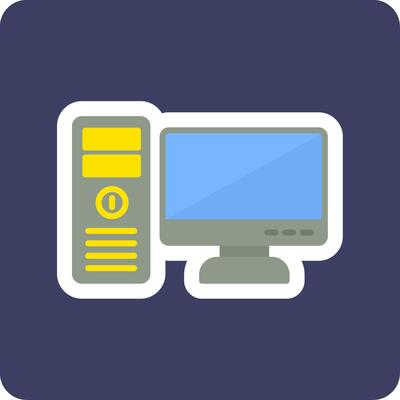 Computer Vector Icon