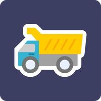 Dumper Truck Vecto Icon vector