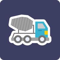 Mixer Truck Vecto Icon vector