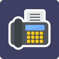 Fax Machine Vecto Icon vector