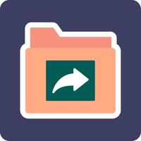 Folder Share Vector Icon