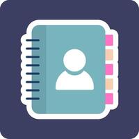 Contact Book Vecto Icon vector