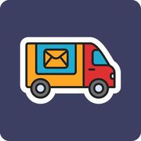 Postal Delivery Vecto Icon vector