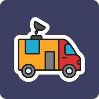 News Van Vecto Icon vector