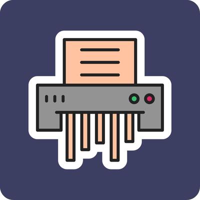Paper Shredder Vecto Icon