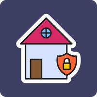 Home Security Vecto Icon vector