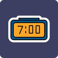 Digital Clock Vector Icon