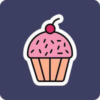 Cupcake Vecto Icon vector