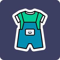 Dungarees Vecto Icon vector