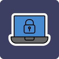 Laptop Lock Vector Icon