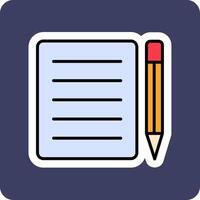 Note Pad Vecto Icon vector