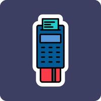 Pos Terminal Vecto Icon vector