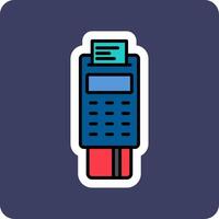 Pos Terminal Vecto Icon vector