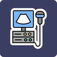 Ultrasound Machine Vector Icon