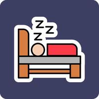 dormido vecto icono vector