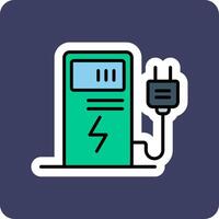 Electric Charge Vecto Icon vector