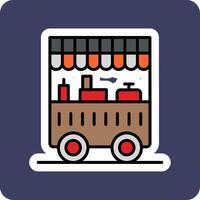 Food Cart Vector Icon