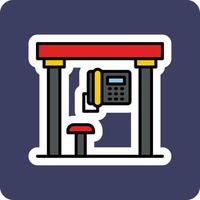 Telephone Box Vecto Icon vector