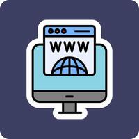 Domain Registration Vector Icon