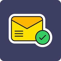 Email Deliverd Vecto Icon vector