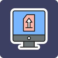 Upload File Vecto Icon vector