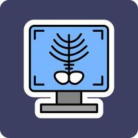 X-ray Bone Vecto Icon vector