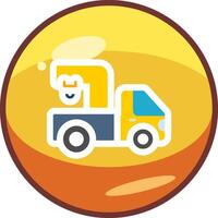 Crane Truck Vecto Icon vector