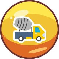 Cement Truck Vector Icon