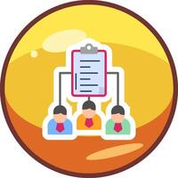 Work distribution Vector Icon