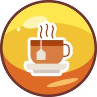 té taza vecto icono vector