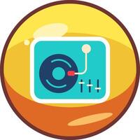 Turntable Vector Icon