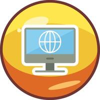 Internet vecto icono vector