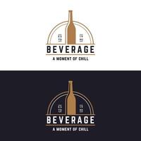 Vintage fresh cold soda drink logo design. Logo for labels, businesses, bars and companies. vector