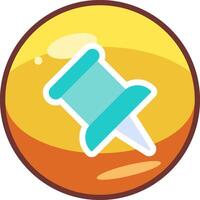 Push Pin Vector Icon