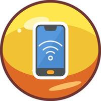 Smartphone Wifi Vecto Icon vector