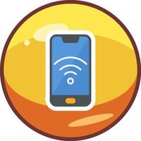 teléfono inteligente Wifi vecto icono vector