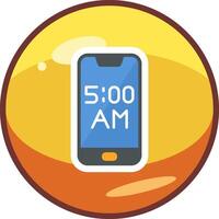 Smartphone Alarm Vector Icon