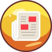 News paper Vector Icon