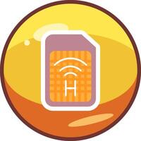 Sim Card Vecto Icon vector